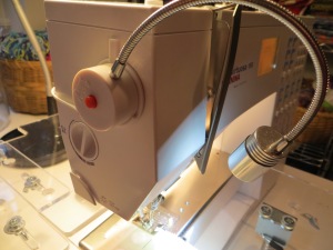 led light on sewing machine